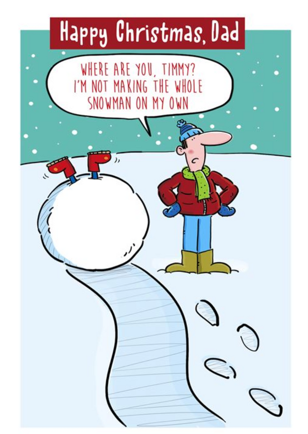 Hallmark Dad Christmas Card**