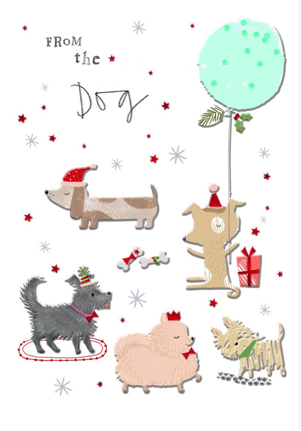 Hallmark From The Dog Christmas Card**