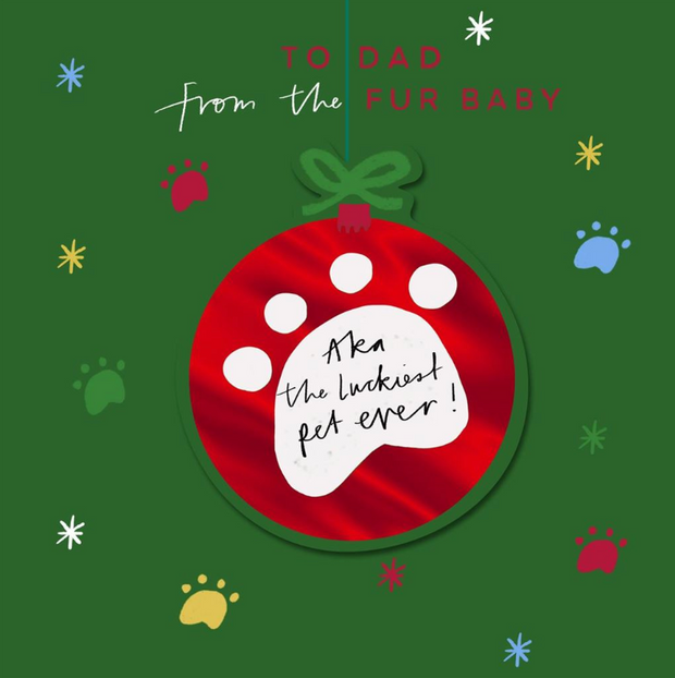 Hallmark Dad From The Pet Christmas Card**