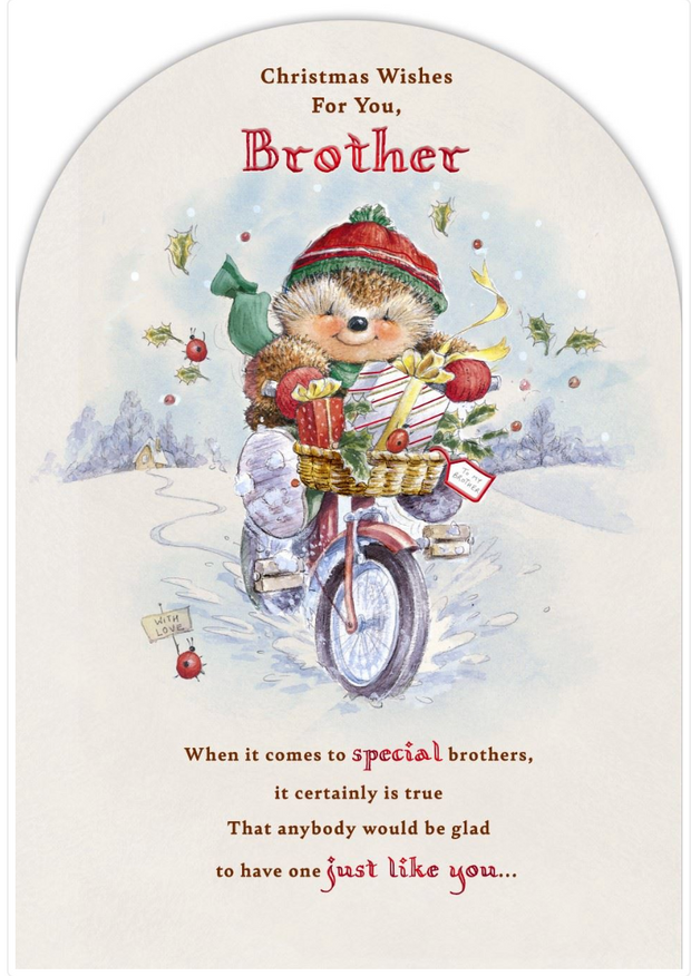 Hallmark Brother Christmas Card**
