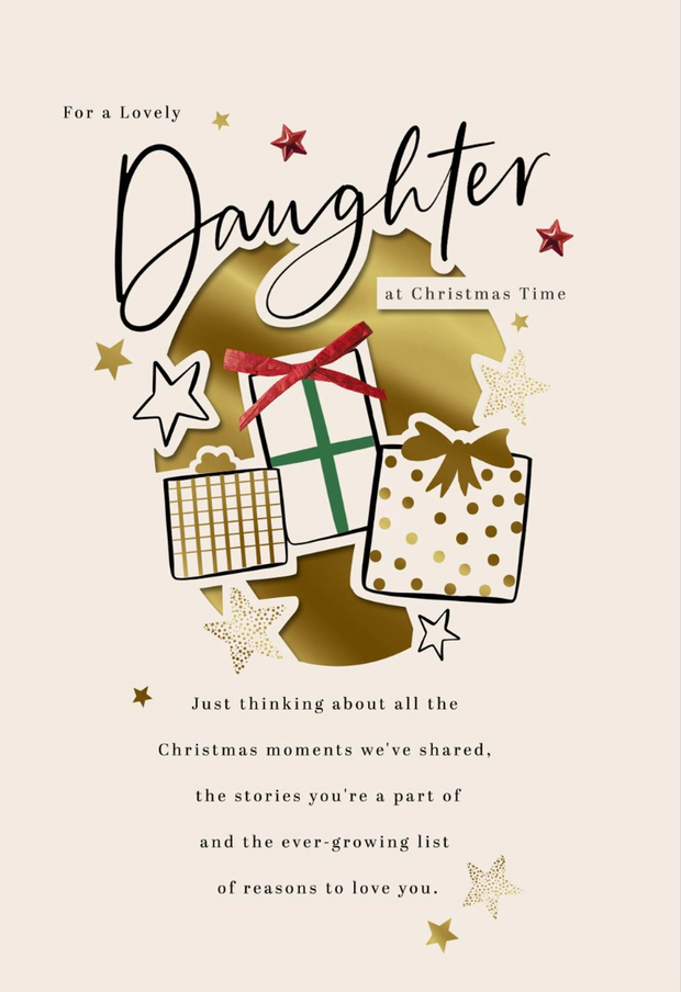 Hallmark Daughter Christmas Card**