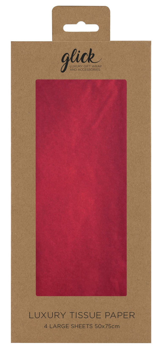 Glick Red Tissue 4 Sheets*