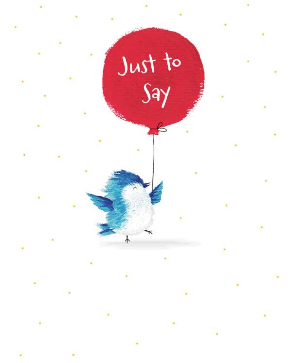 Noel Tatt Just to Say Bird Notelets pack of 4