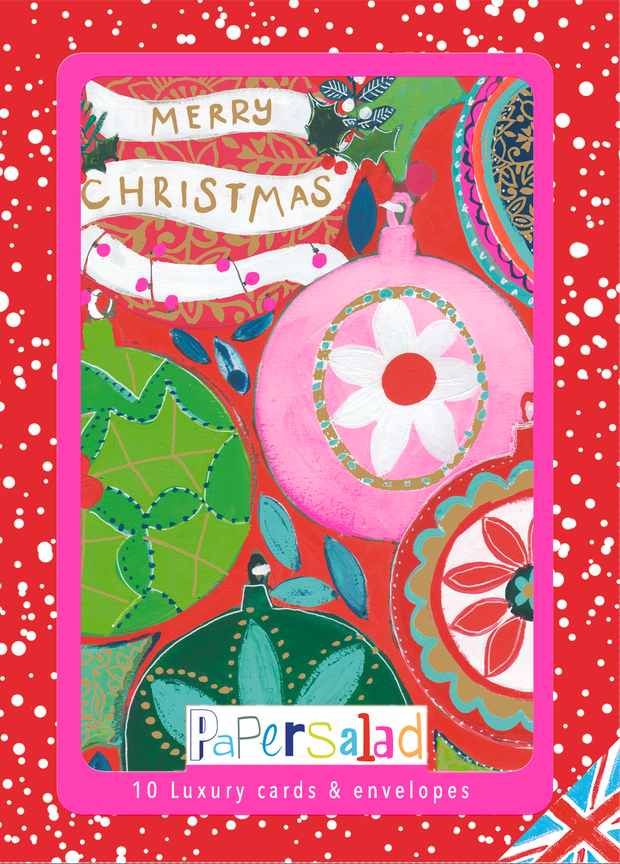 Papersalad Box of 10 Christmas Card**