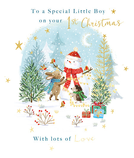 Ling Design Little Boy 1st Christmas Card