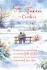 Cherry Orchard Son & Fiancée Christmas Card