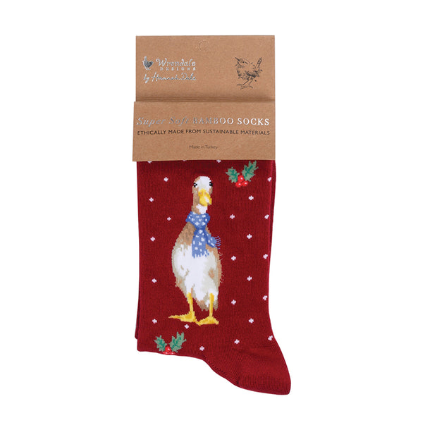 Wrendale "Christmas Scarves" Duck Socks