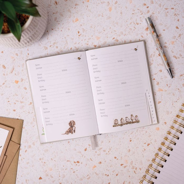 Wrendale The Flower Pot Rabbit Address Book