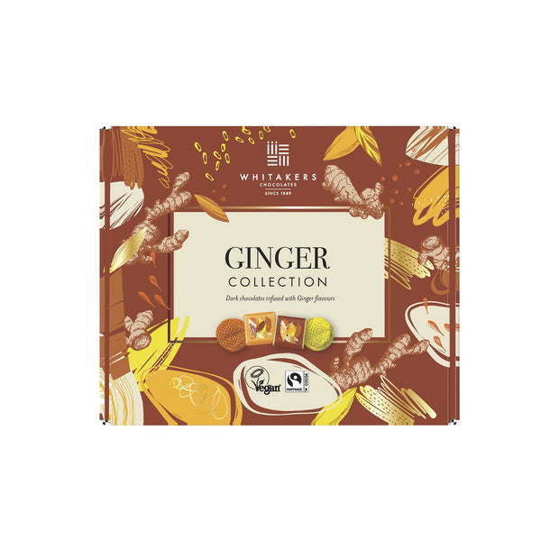 Whitakers foiled ginger collection in gift box 165g