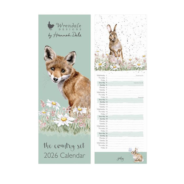 Wrendale The Country Set Slim Calendar 2026*