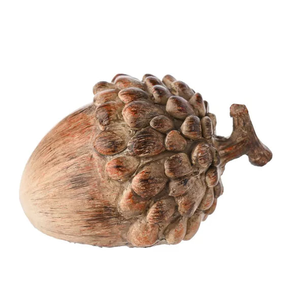 Country Living Autumn Wood Effect Resin Acorn*