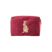 Wrendale 'Golden Hour' Hare Embroidered Make Up Bag*