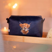Wrendale 'Daisy Coo' Highland Cow Embroidered Make Up Bag*
