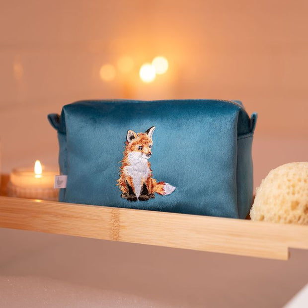 Wrendale 'Daydreamer' Fox Embroidered Make Up Bag*