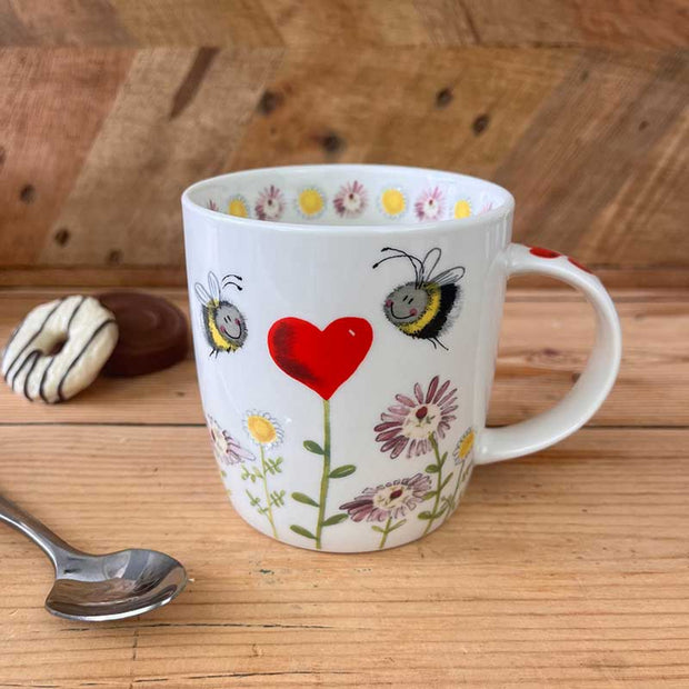 Alex Clark Bees and Heart Mug*