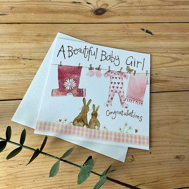 Alex Clark Baby Girl Card