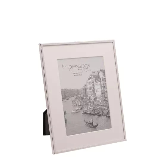 Widdop Silver plated White Border 5 x 7 Photo Frame*