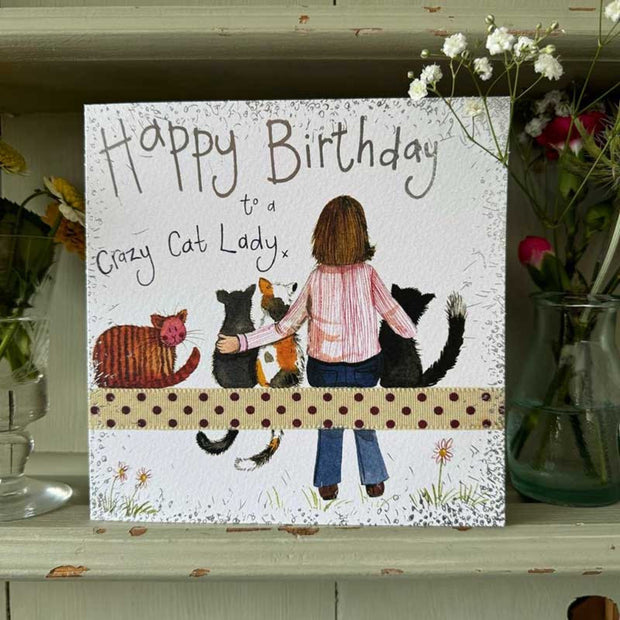 Alex Clark Crazy Cat Lady Birthday Card*