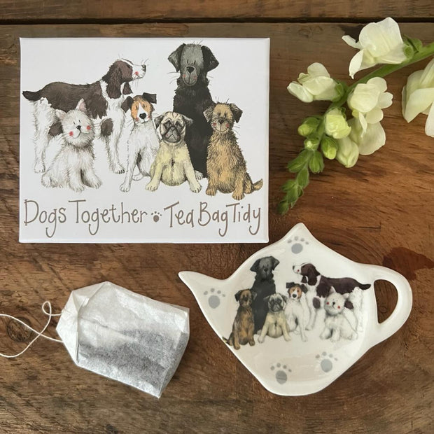Alex Clark Delightful Dogs Teabag Tidy*
