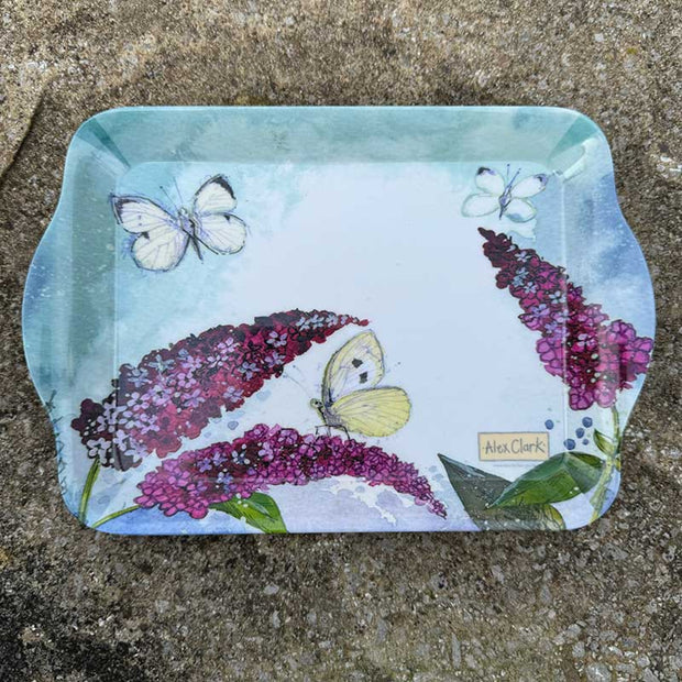 Alex Clark Butterflies and Buddleia Small Melamine Tray