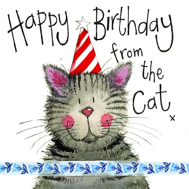 Alex Clark Happy Birthday from the Cat Card*