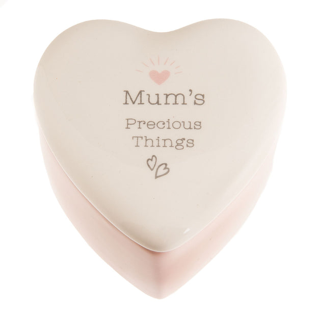 Mum Heart Shaped Trinket Box