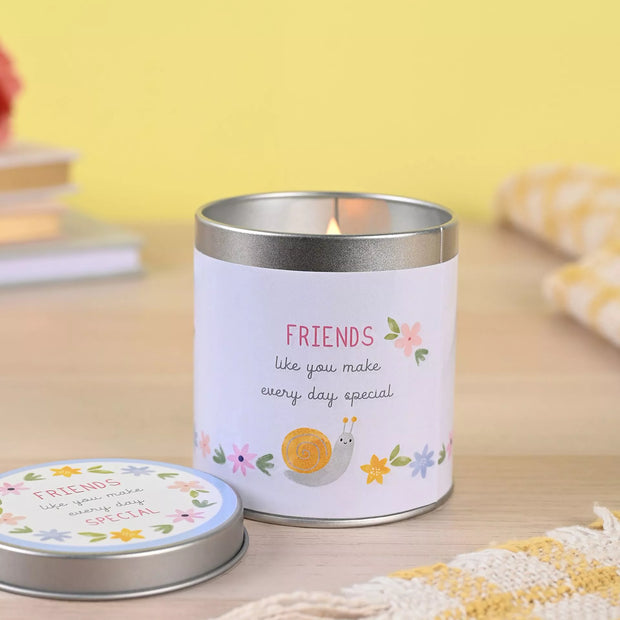 Friend Candle Tin