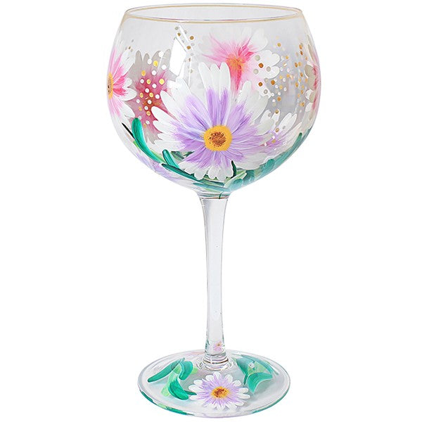 Cosmos Flower Gin Glass