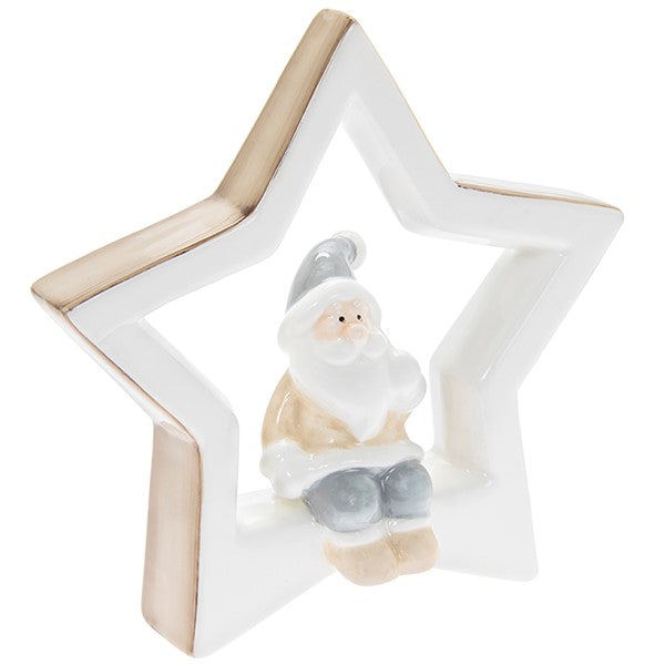 Santa Star Large Ornament