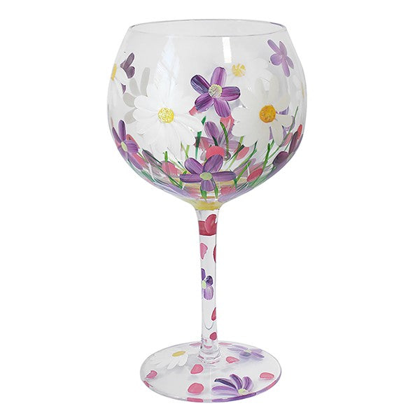 Daisies Flower Gin Glass