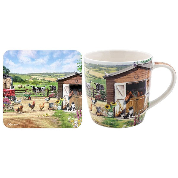 Farmhouse Mug & Coaster Set