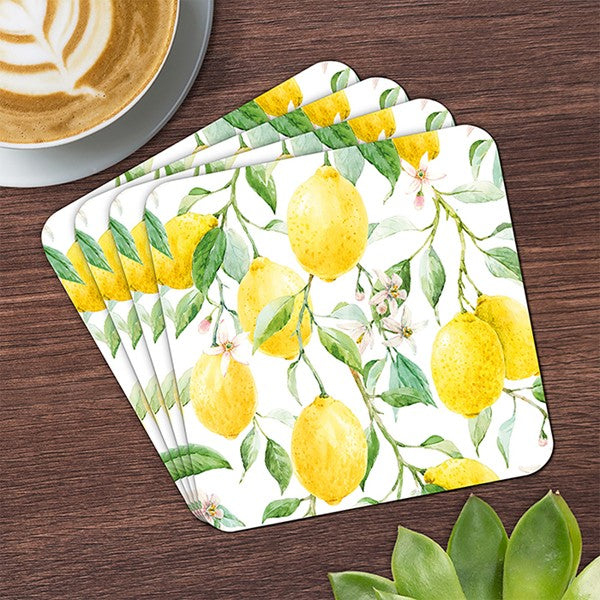 Lemon Grove Set Of 4 Coasters