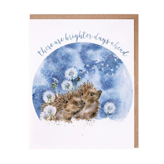 Wrendale 'Brighter Days' hedgehog Card