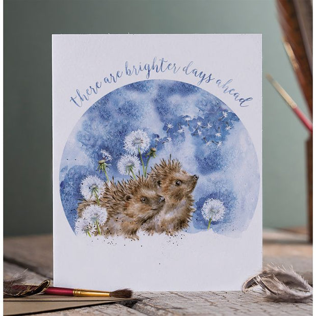 Wrendale 'Brighter Days' hedgehog Card