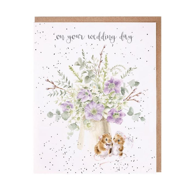 Wrendale 'Squeak-Hearts' Mouse Wedding Card