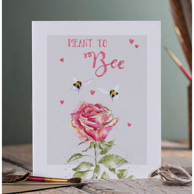 Wrendale 'Meant to Bee' bee Engagement Card