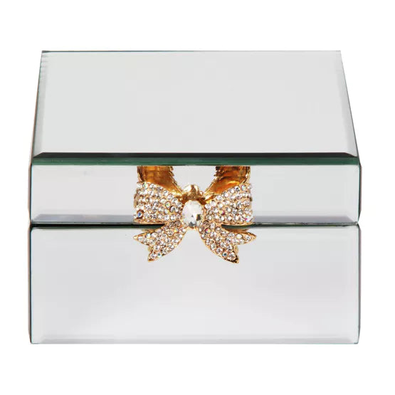 Mirrored Bow Jewellery Box