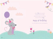 ICG Great Granddaughter 4th Birthday Card