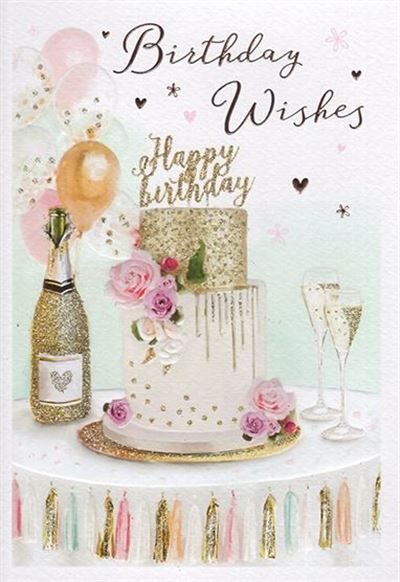 ICG Cake & Fizz Birthday Card*