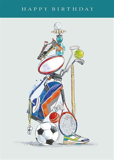 Ling Designs Sports Mad Birthday Card*