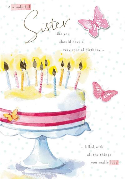 Hallmark Sister Birthday Card