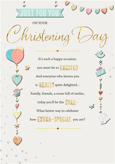 Hallmark Christening Day Card