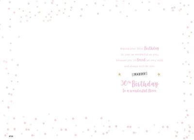 ICG Niece 30th Birthday Card