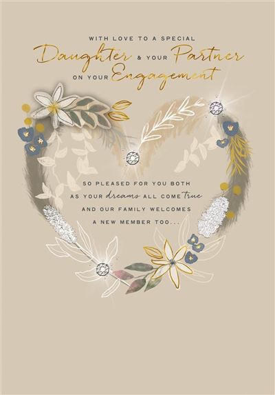 Hallmark Daughter & Partner Engagement Card