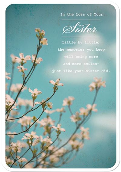 Hallmark Sympathy Loss of Sister Card*