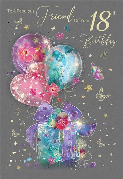 Cherry Orchard Friend 18th Birthday Card