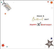 Jonny Javelin 30th Birthday Card