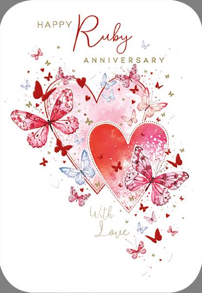 Noel Tatt Your Ruby Anniversary Card*