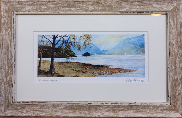 Colin Williamson Derwentwater, Lake District, Mounted and Framed Picture