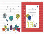 ICG Grandson 13th Birthday Card